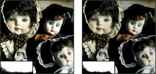 Highlight set using average-key target brightness values (B: 96); and highlight set using lower target brightness values (B: 80)