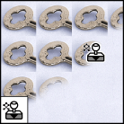 The pattern stamp tool paints with part of an image as a pattern.