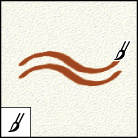 The brush tool paints brush strokes.