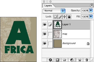 Illustration of a layer without a style