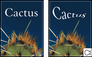 Example of type warped with Fish style